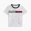 Signature Flag Stripe Logo T-skjorte for barn