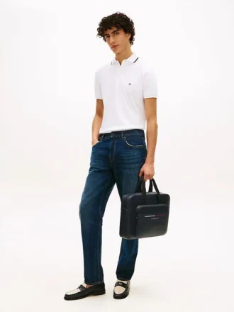 Signature Stripe Laptop Bag