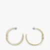 Signature Stripe Ridged Hoop Earring