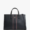 Signature Stripe Satchel Bag