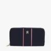 Signature Stripe Zip Wallet