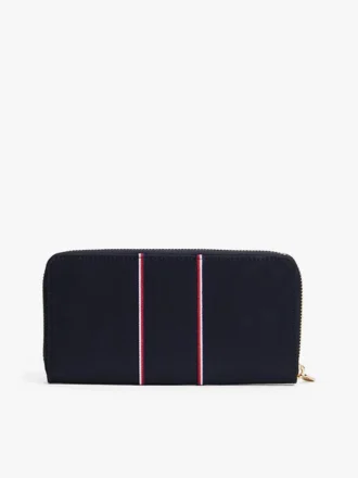 Signature Stripe Zip Wallet