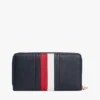 Signature Stripe Zip Wallet