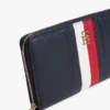 Signature Stripe Zip Wallet