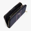 Signature Stripe Zip Wallet