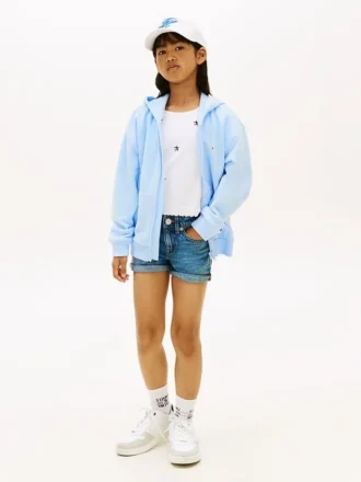 Skinny denim shorts for barn