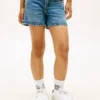 Skinny denim shorts for barn