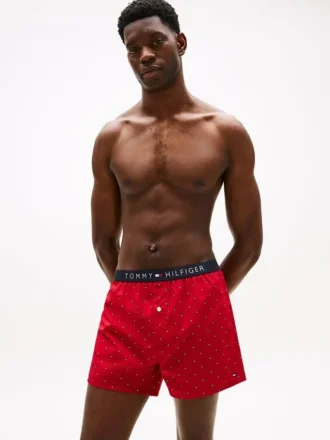 Slim Fit vevd boksershorts