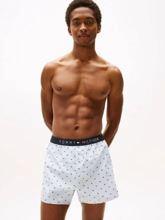 Slim Fit vevd boksershorts