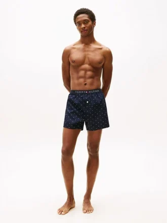 Slim Fit vevd boksershorts