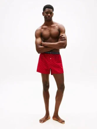 Slim Fit vevd boksershorts