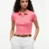 Slim Fit Zip Polo