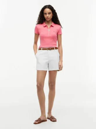 Slim Fit Zip Polo
