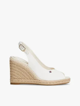 Slingback-sandaler med kilehæl