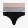 Sømløs tanga, 3-pakning