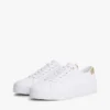 Sneakers i kanvas med metalliske detaljer