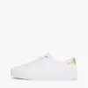 Sneakers i kanvas med metalliske detaljer