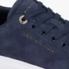 Sneakers i semsket skinn med cupsole