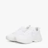 Sneakers i tykt skinn med blandet tekstur