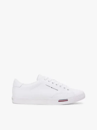 Sneakers i vulkanisert skinnblanding