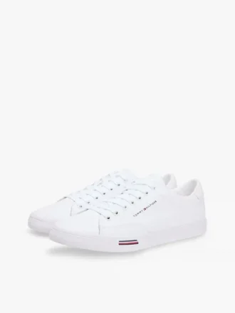 Sneakers i vulkanisert skinnblanding