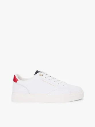 Sneakers med cupsole i skinn