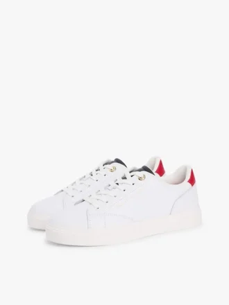 Sneakers med cupsole i skinn