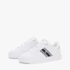 Sneakers med stroppestripe og skinnsåle