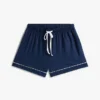 Sovesett med skjorte og shorts med kontrastkant