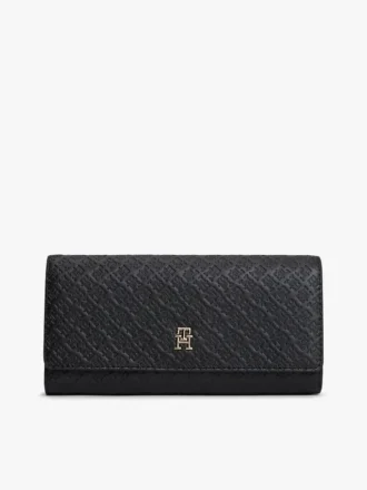 Stor lommebok med monogram over hele overflaten