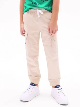 Stretch-cargojoggebukse for barn