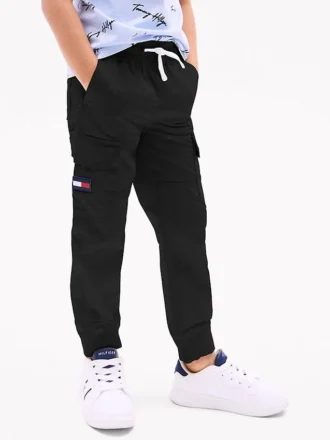 Stretch-cargojoggebukse for barn