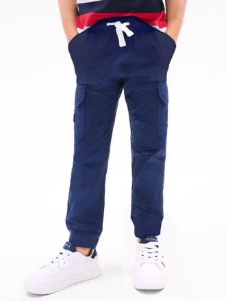 Stretch-cargojoggebukse for barn