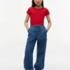 Stretch-chino-joggebukse for barn