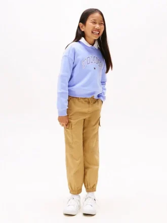 Stretch-chino-joggebukse for barn