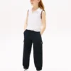 Stretch-chino-joggebukse for barn