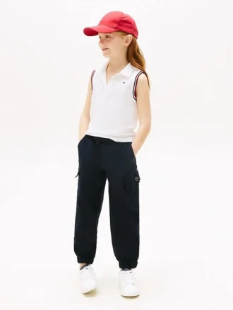 Stretch-chino-joggebukse for barn