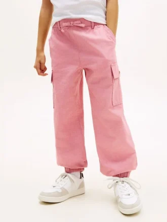 Stretch-chino-joggebukse for barn