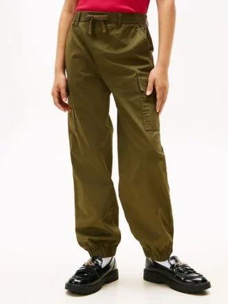 Stretch-chino-joggebukse for barn