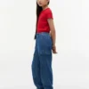 Stretch-chino-joggebukse for barn