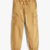 Stretch-chino-joggebukse for barn