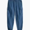Stretch-chino-joggebukse for barn