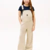 Stretch-denim-overall med vide ben for barn