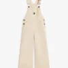 Stretch-denim-overall med vide ben for barn
