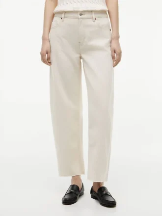 Stretch-jeans med høy midje