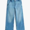 Stretch-jeans med vid benvidde for barn