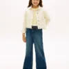Stretch-Jeans med vide ben for barn