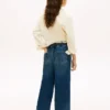 Stretch-Jeans med vide ben for barn