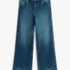 Stretch-Jeans med vide ben for barn