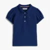 Stretch-polo med puffermmer for barn